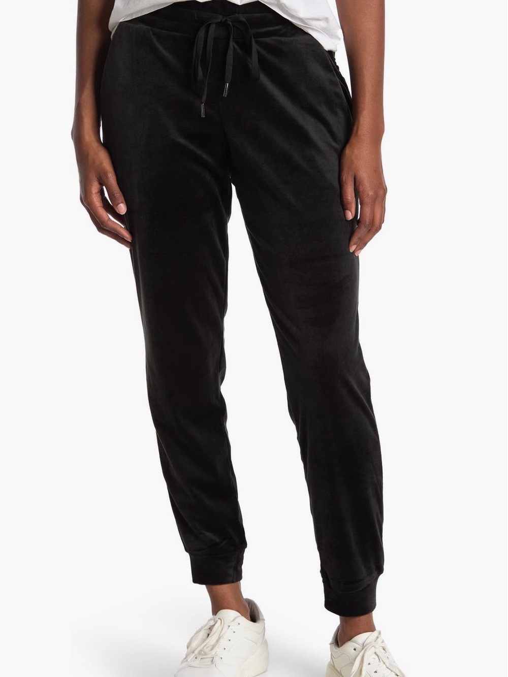 Laundry By Shelli Segal Burgundy Velour Track Joggers